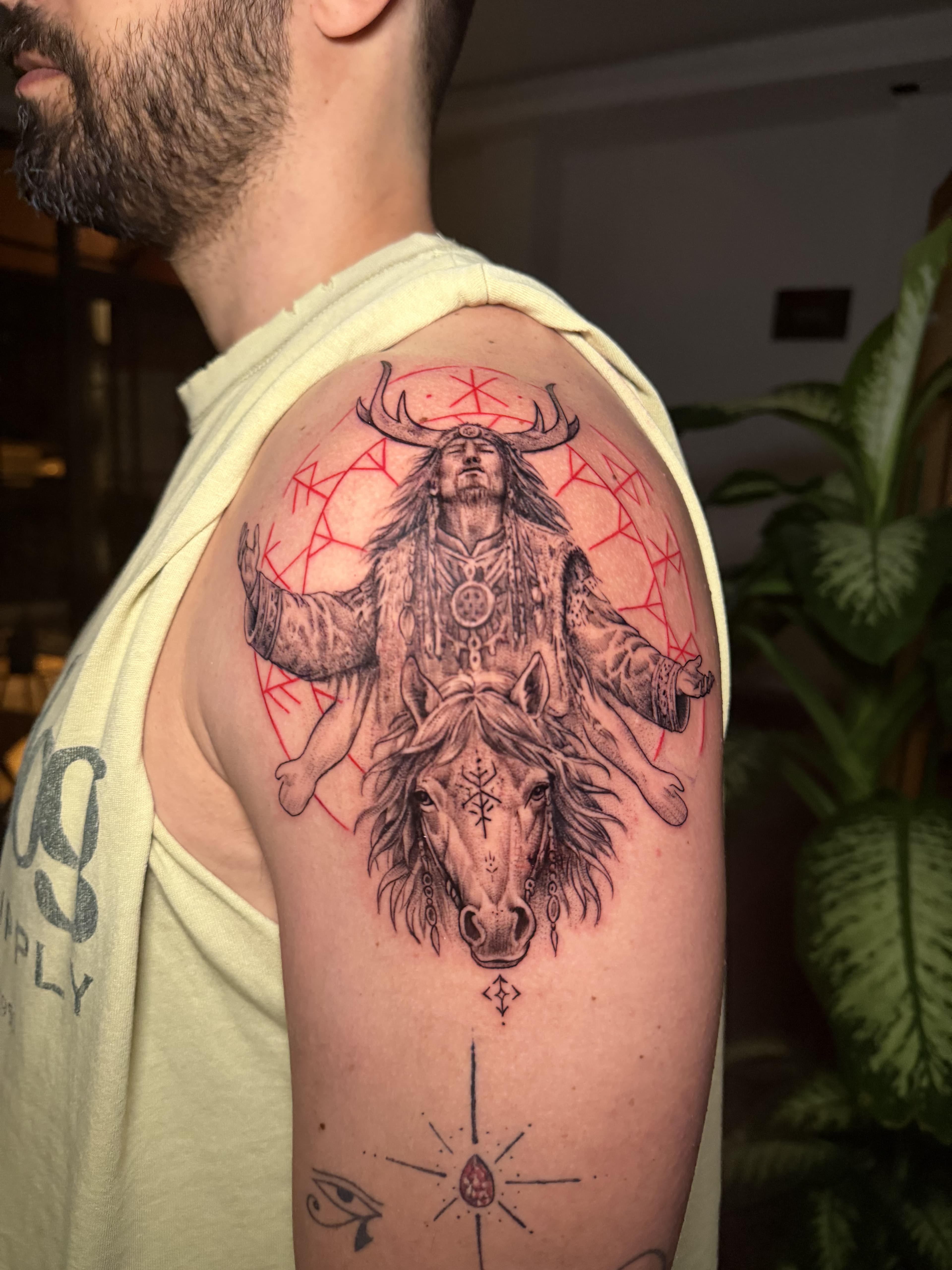 Ozan Bağcık — Illustrative tattoo, Ink People Istanbul